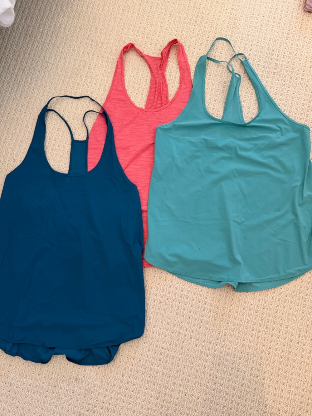 Three Lululemon Women's Running/Working Out Tank Top